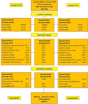 Benefits of lymphadenectomy for upper tract urothelial carcinoma only located in the lower ureter: a bicentre retrospective cohort study